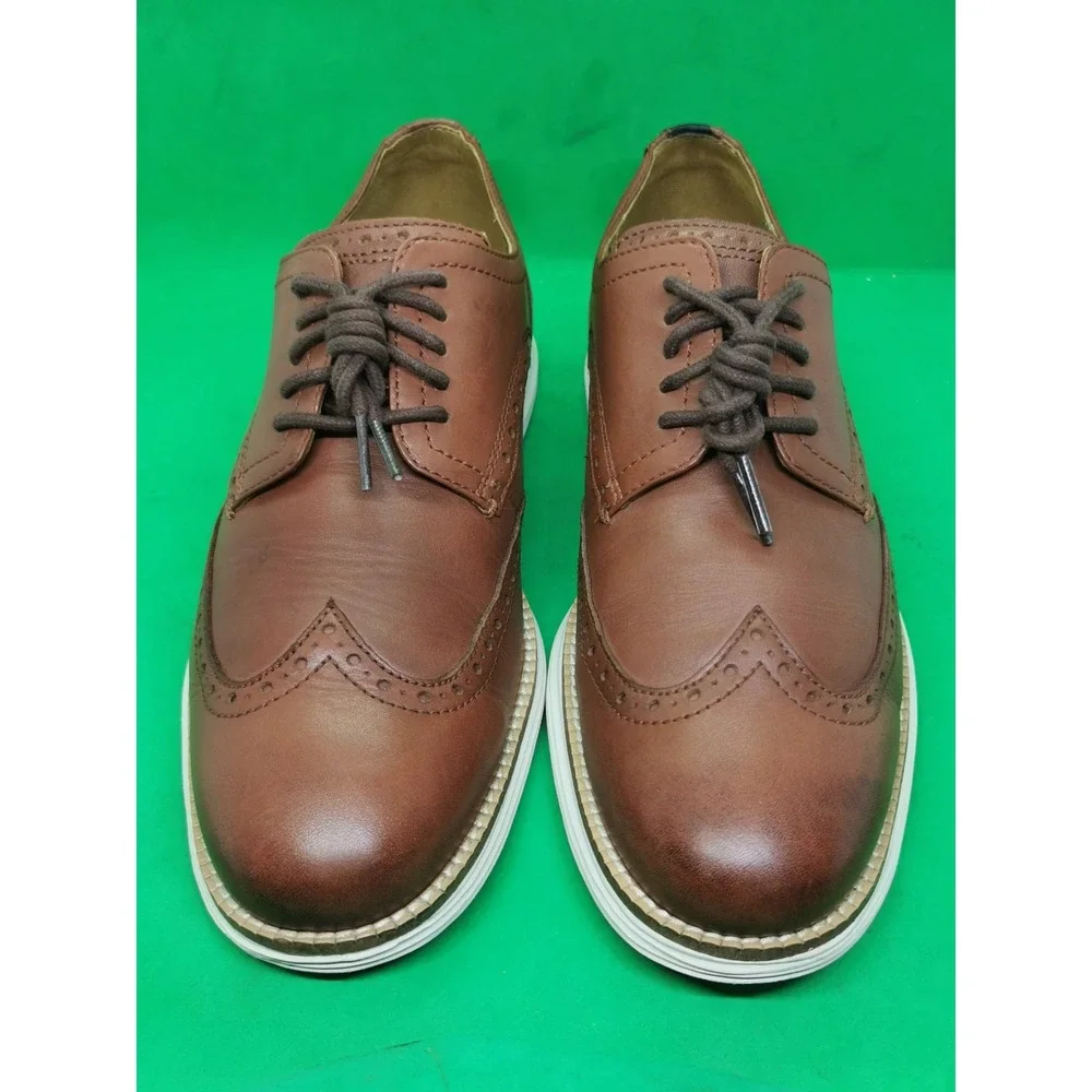 Cole Haan Men's Original Grand Wingtip Oxford Brown Shoes C26471 Siz 9M Woodbury